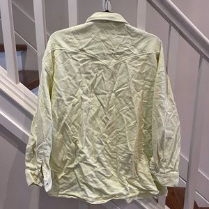 Zara neon yellow button down